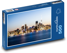 Auckland nocą Puzzle 500 elementów - 46x30 cm