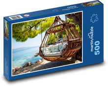 Schaukel am Meer Puzzle 500 Teile - 46 x 30 cm
