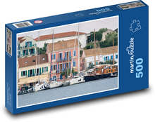 More - prístav, lode Puzzle 500 dielikov - 46 x 30 cm