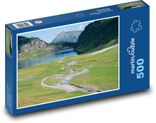 Górskie jezioro Puzzle 500 elementów - 46x30 cm