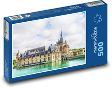 Frankreich - Schloss, Kirche Puzzle 500 Teile - 46 x 30 cm