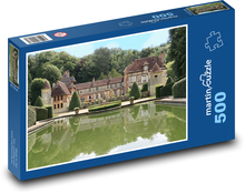 Zamek - Francja, wieś Puzzle 500 elementów - 46x30 cm