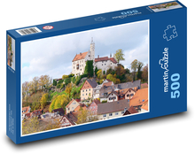 Niemcy - zamek, miasto Puzzle 500 elementów - 46x30 cm
