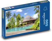Letovisko Samoa - bazén Puzzle 500 - 46x30 cm