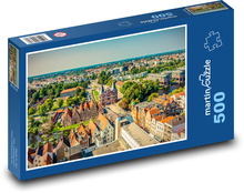 Lübeck - Holštýnské brány, Německo Puzzle 500 dílků - 46 x 30 cm