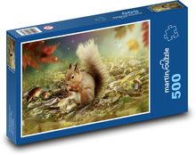 Veverička - hlodavec Puzzle 500 dielikov - 46 x 30 cm 