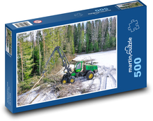 Wald - Gewinnung Puzzle 500 Teile - 46 x 30 cm