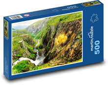 Wodospad - przyroda Puzzle 500 elementów - 46x30 cm