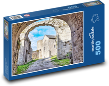 Stredoveké mesto - Francúzsko Puzzle 500 dielikov - 46 x 30 cm