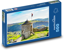Mittelalterlicher Turm Puzzle 500 Teile - 46 x 30 cm
