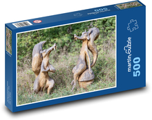 Figurki drewniane - rzeźba Puzzle 500 elementów - 46x30 cm