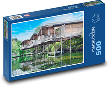 Rezydencje wodne - domy Puzzle 500 elementów - 46x30 cm