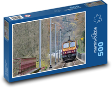 Kolej - Pociąg Puzzle 500 elementów - 46x30 cm