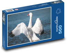 Labuť na jazere Puzzle 500 dielikov - 46 x 30 cm 