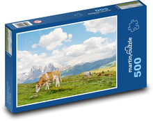 Tyrolsko - pastva Puzzle 500 dílků - 46 x 30 cm