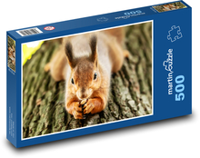 Squirrel on a tree Puzzle of 500 pieces - 46 x 30 cm 