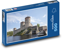 Hrad Olavinlinna - Fínsko Puzzle 500 dielikov - 46 x 30 cm