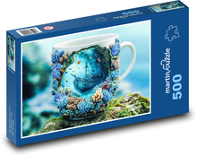 Džbán - loď, podmorský svet Puzzle 500 dielikov - 46 x 30 cm 