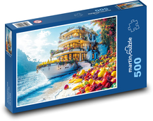 Strandyacht mit Früchten Puzzle 500 Teile - 46 x 30 cm