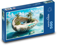 Tropische Insel - Ozean Puzzle 500 Teile - 46 x 30 cm