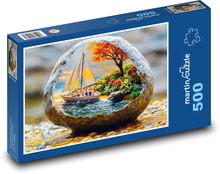 Plachetnice - koule Puzzle 500 - 46x30 cm