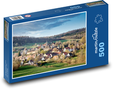 Mesto - kláštor Puzzle 500 dielikov - 46 x 30 cm 