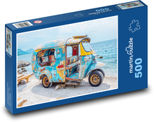 Auto na pláži Puzzle 500 dílků - 46 x 30 cm