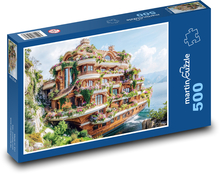 Haus auf einem Boot Puzzle 500 Teile - 46 x 30 cm