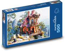 Dům na skále Puzzle 500 - 46x30 cm