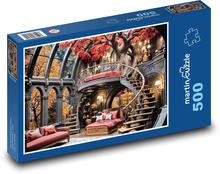 Luxusní ložnice s postelí Puzzle 500 dílků - 46 x 30 cm