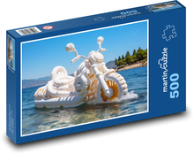 Motocykel na mori Puzzle 500 dielikov - 46 x 30 cm 