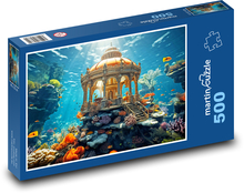 Altánok pod vodou Puzzle 500 dielikov - 46 x 30 cm 