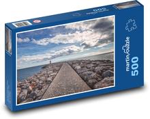 Leuchtturm - Pier Puzzle 500 Teile - 46 x 30 cm