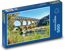Francúzsko - Pont-du-Gard Puzzle 500 dielikov - 46 x 30 cm 