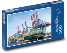 Port - Containers Puzzle of 500 pieces - 46 x 30 cm 