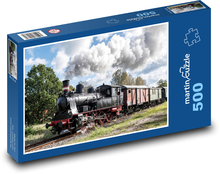 Steam Train Puzzle of 500 pieces - 46 x 30 cm 