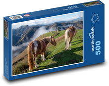 Kôň - lúka Puzzle 500 dielikov - 46 x 30 cm