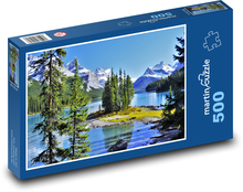 Jezioro - drzewa Puzzle 500 elementów - 46x30 cm