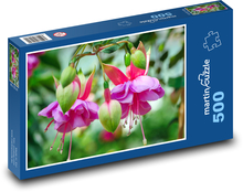 Fuksja - kwiaty Puzzle 500 elementów - 46x30 cm