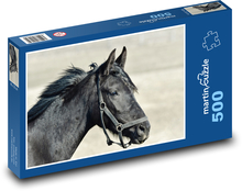 Black Horse Puzzle of 500 pieces - 46 x 30 cm