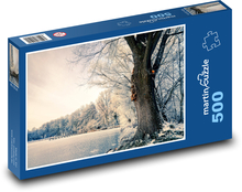 Mroźne jezioro Puzzle 500 elementów - 46x30 cm