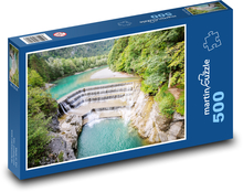 Lechfall - Wasserfall Puzzle 500 Teile - 46 x 30 cm