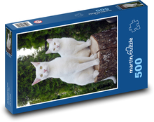 White cats Puzzle of 500 pieces - 46 x 30 cm 