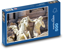 Socha - Fontána di Trevi, Rím Puzzle 500 dielikov - 46 x 30 cm 