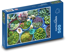 Tropical fruits - vegetables Puzzle of 500 pieces - 46 x 30 cm 