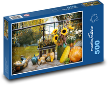 Jesień - dynia Puzzle 500 elementów - 46x30 cm
