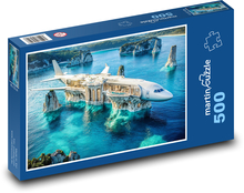 Hotel - lietadlo Puzzle 500 dielikov - 46 x 30 cm 