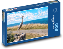 Volavka - socha Puzzle 500 dílků - 46 x 30 cm