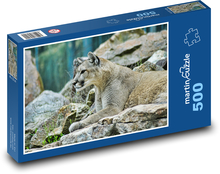 Ein Berglöwe. Puzzle 500 Teile - 46 x 30 cm