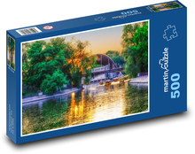 Sonnenuntergang im Park Puzzle 500 Teile - 46 x 30 cm